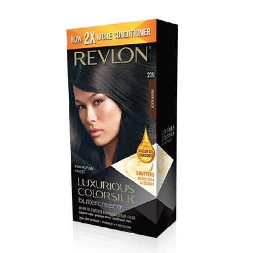 Revlon Luxurious Colorsilk Buttercream HairColor 20 Brown Black
