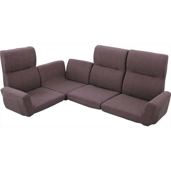 14段階リクライニングのフロアコーナーソファ 北欧 ナチュラル 座椅子 ソファ リビング 29,049円