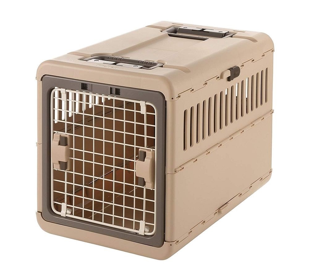 キャンピングキャリー折りたたみ L ダークブラウン