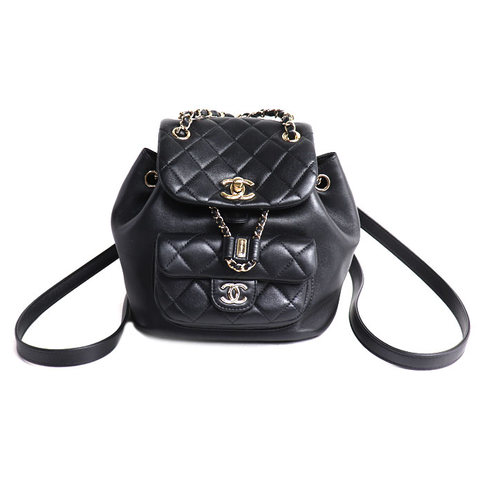 CHANEL シャネル マトラッセ リュック・デイパック ブラック AS2908 B09750 レディース 中古 美品