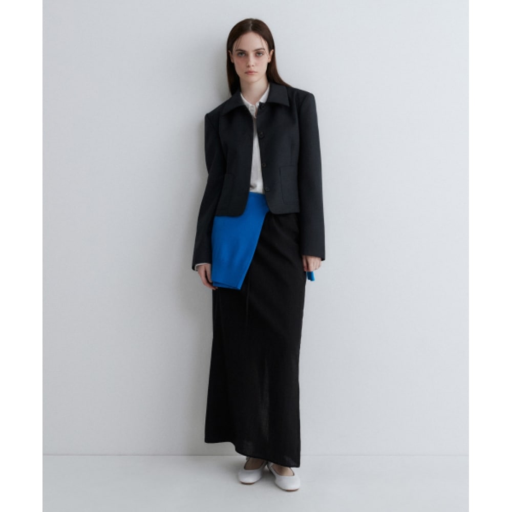 SUARE レディース (レディース) ブリーズストリングロングスカートブラック