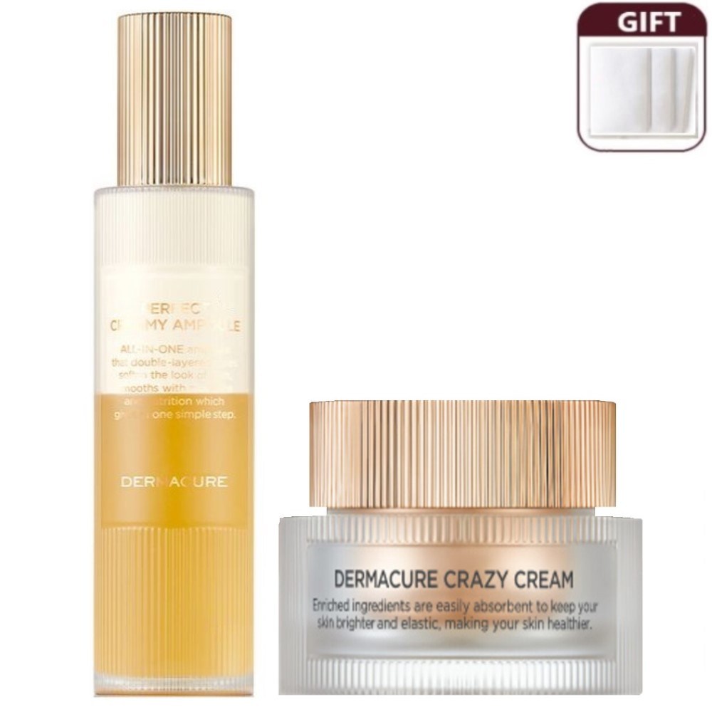 最新賞 [DERMACURE] ダーマキュア クレイジークリーム 50ml+純綿化粧綿3個