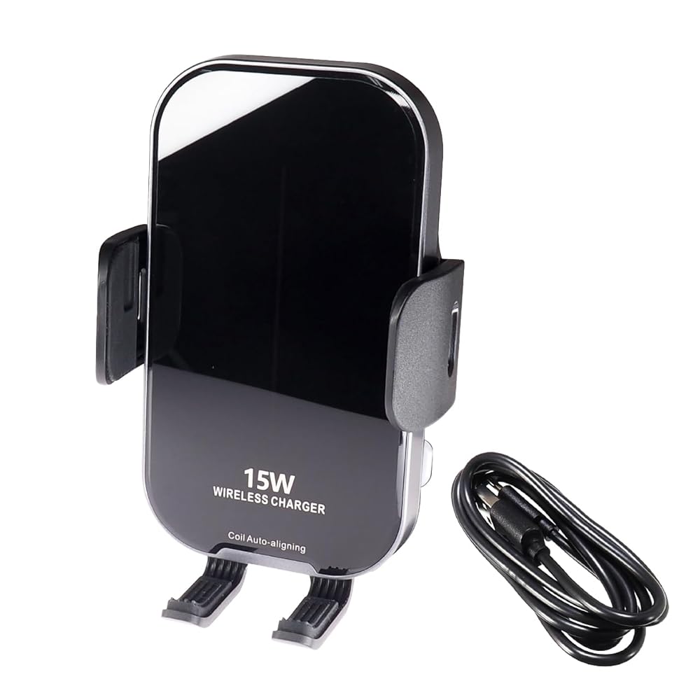 ビートソニック BSA74 自動開閉ワイヤレス充電機能付きスマホホルダー