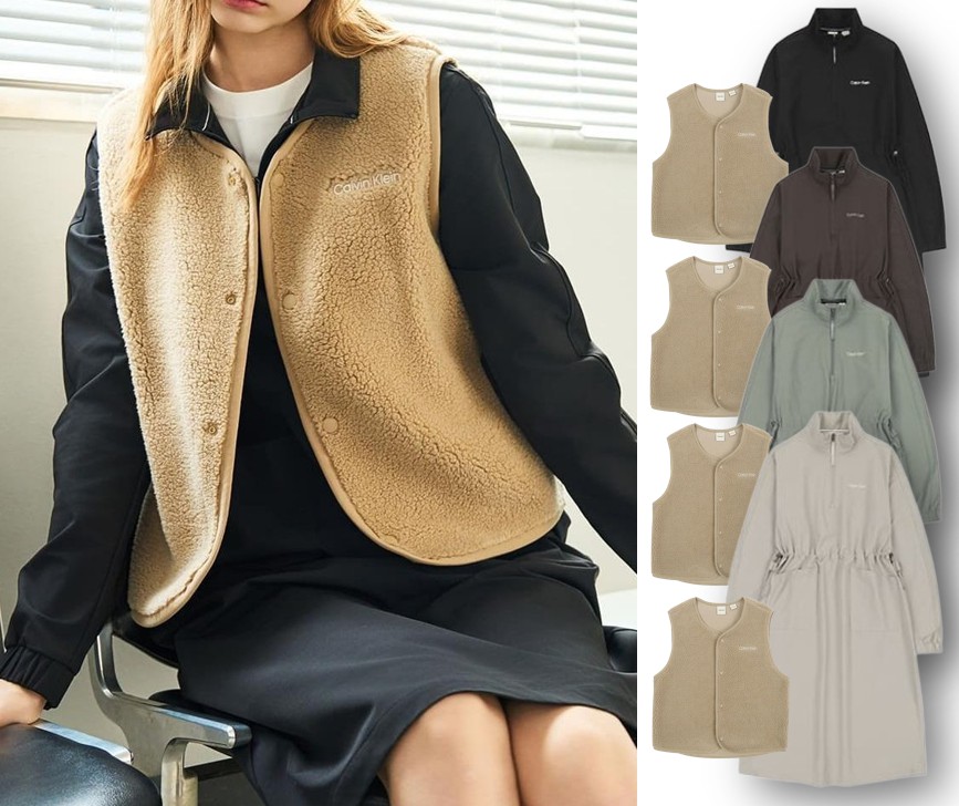 Womens Woven Dress + Vest Set