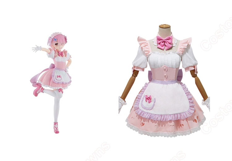 Re:ゼロから始める異世界生活 夢かわメイド ラム コスプレ衣装