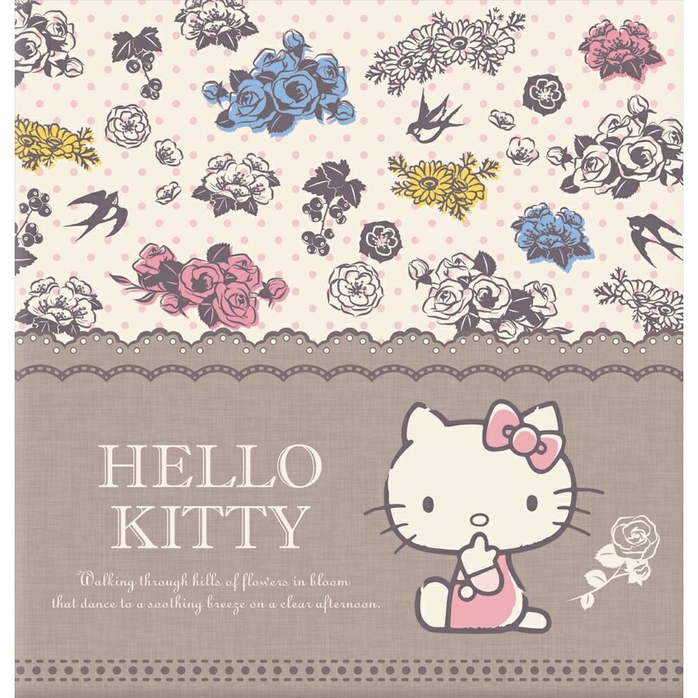 （まとめ買い）フエルアルバム L 100年台紙（黒） ハローキティ リネン アH-LD-106-2 [x3]