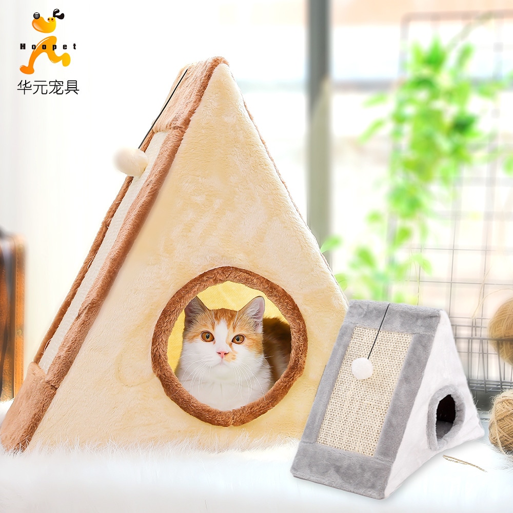 猫が棚に登る三角形の猫つかみ板猫爪剣麻玩具猫窩猫用品華元国境を越えた卸売り