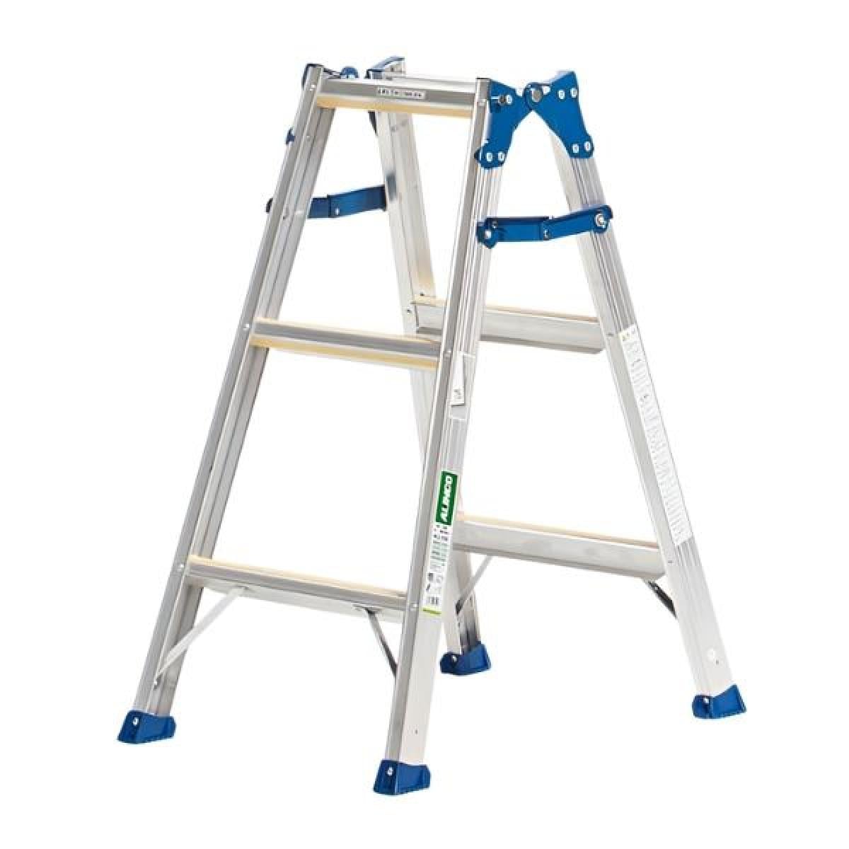 【I】ALINCO アルインコ はしご兼用脚立 MXJ-90F 天板高さ0.82m 耐荷重100kg アルミ 【代引不可/北海道・沖縄・離島不可】
