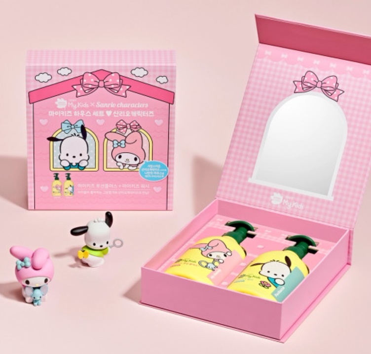 [限定版]グリーンフィンガー サンリオ ハウスセット ローション+ウォッシュ320ml / 子供幼児キッズローションウォッシュ顔ローションスキンケア