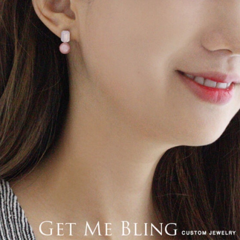 GETMEBLING / White pure ball イヤリング/ Shin Min Ah着用
