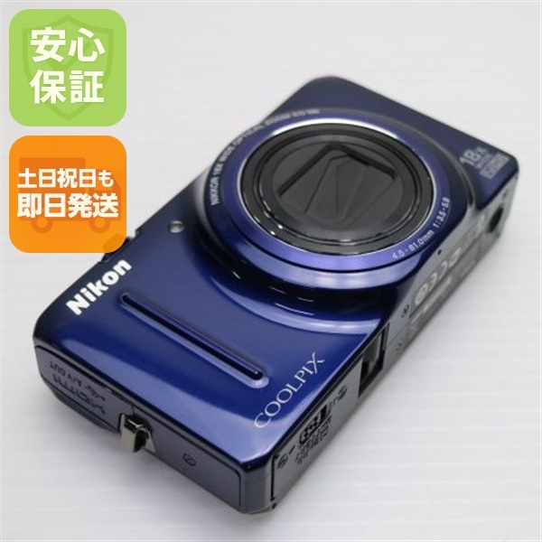 超美品 COOLPIX S9300 ブルー デジカメ Nikon 21