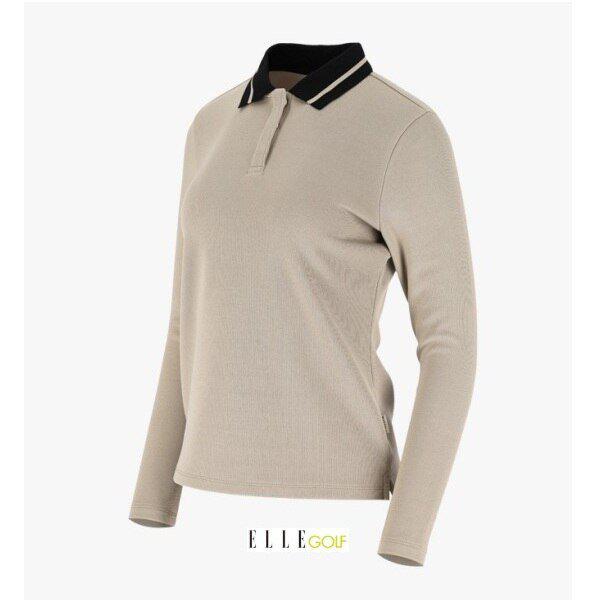 23 女性冬 袖ポイント 長袖Tシャツ 6J85201-200_BP