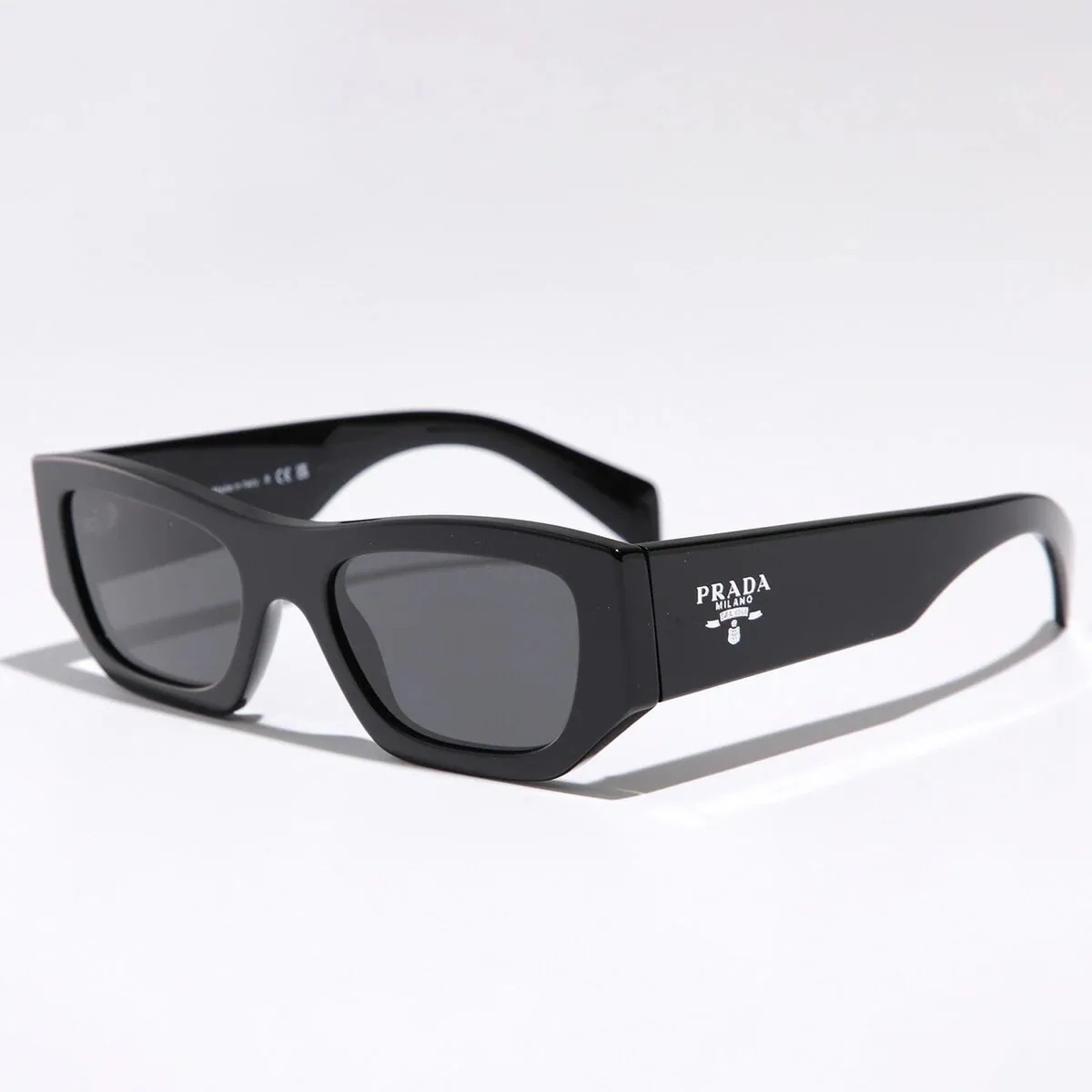 PRADA プラダ サングラス SPR A01 メンズ スクエア型 セルフレーム フルリム ロゴ アイウェア 16K-08Z