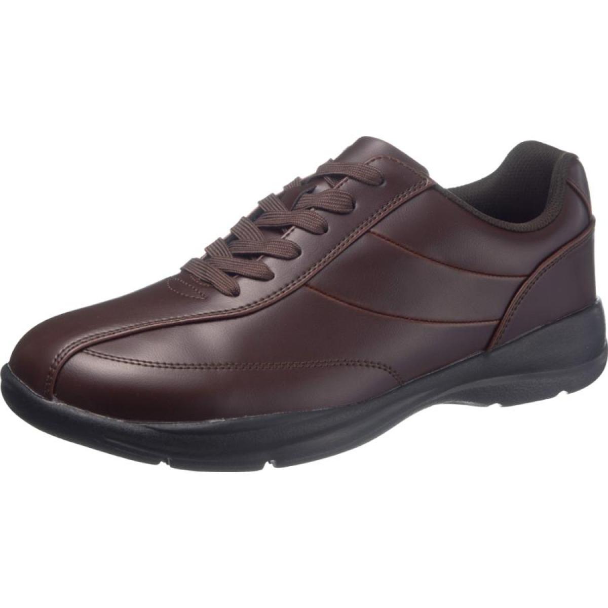 アサヒシューズ 紳士 カジュアルシューズ ウォーキングシューズ 28.0cm M512 ブラウン 靴 内側ファスナー 反射材付き