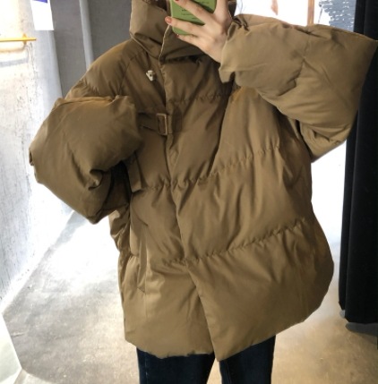 キルティングジャケット シンプル アウター レギュラー丈 袖あり 長袖 スタンドカラー ストレート