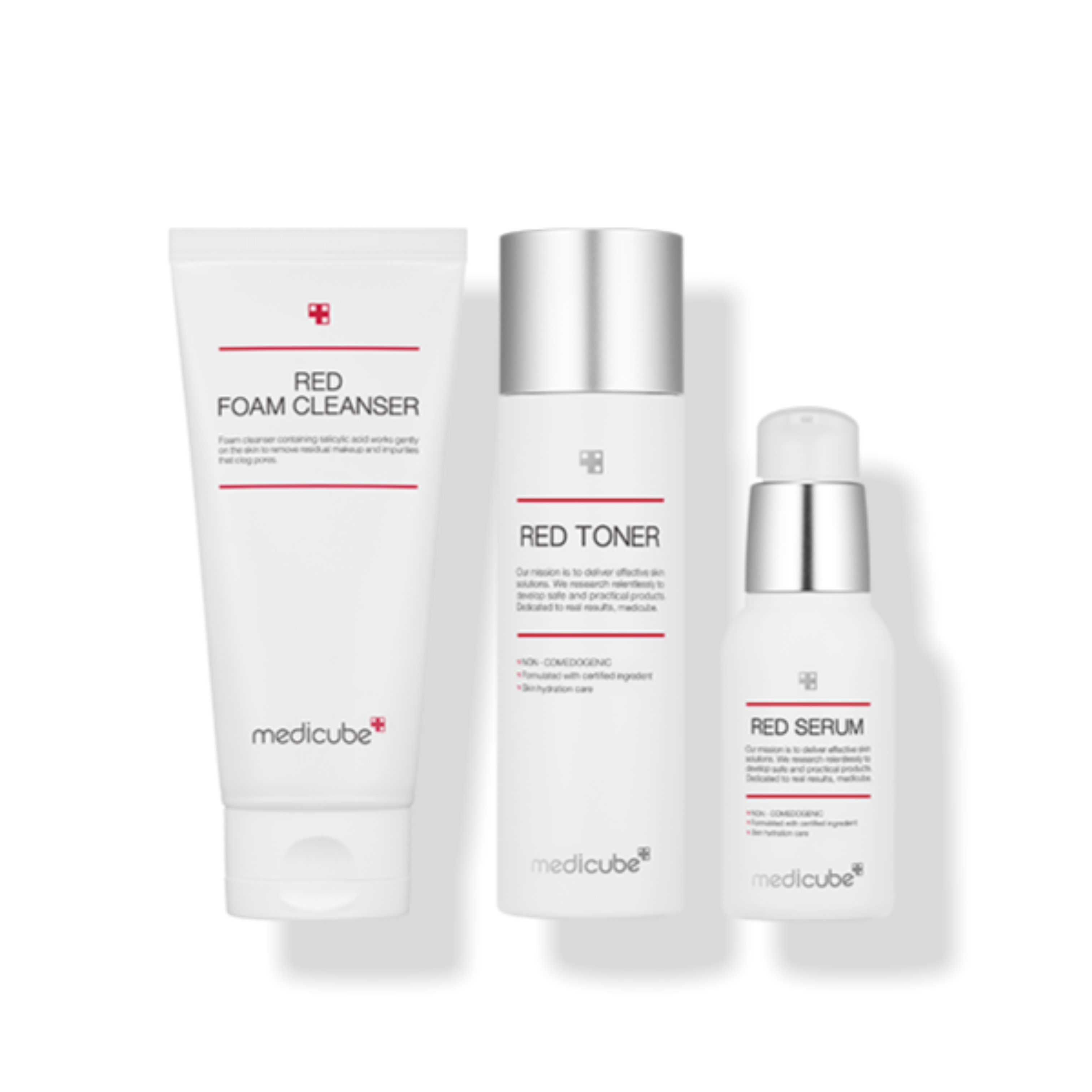 レッドラインスターターセット（レッドフォームクレンザー120ml+レッドトナー2.0 100ml+レッドセラム2.0 30ml）