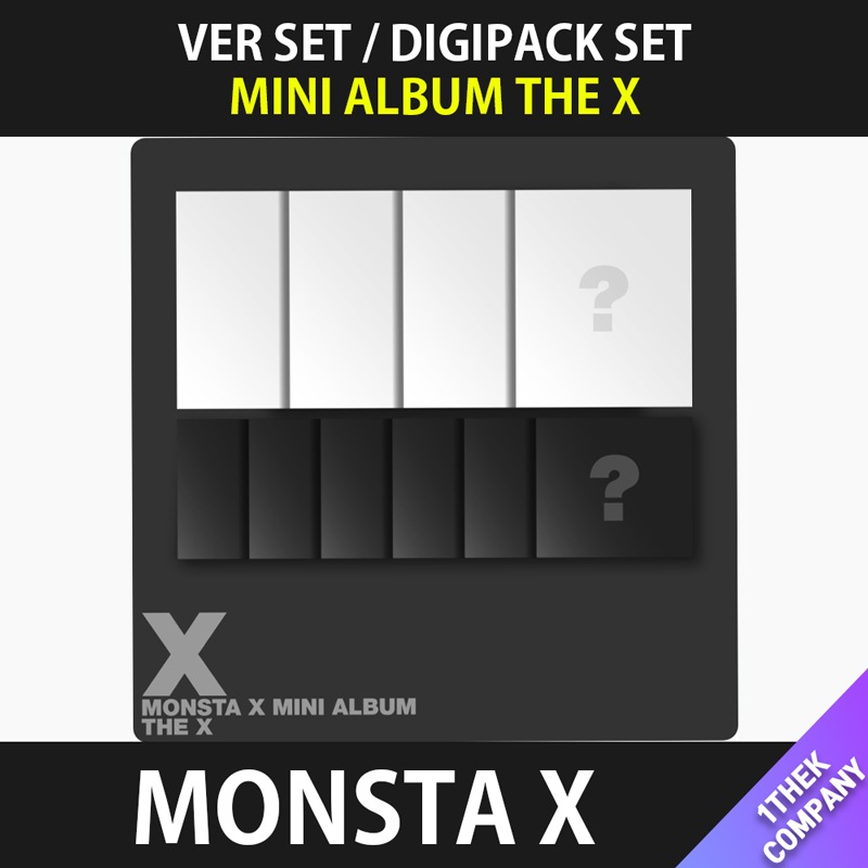 【 VER SET / DIGIPACK SET 】（オンライン特典）MONSTA X MINI ALBUM THE X