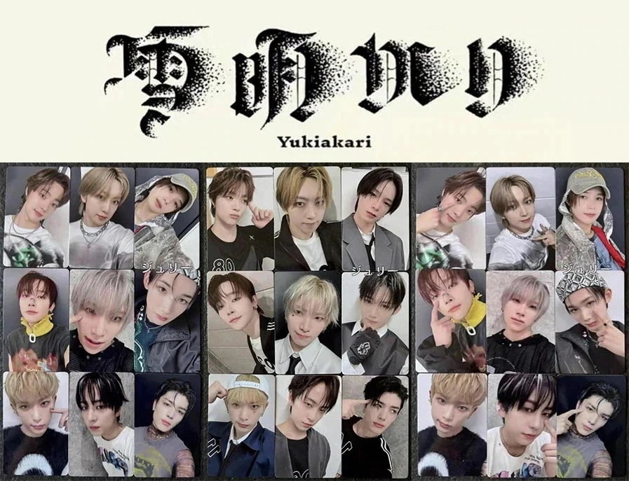 【最短当日発送】公式品　&TEAM 3RD Go in Blind 雪明かり　 中華 一直娯1.0/ 2.0/ 3.0 　　全員９枚セット