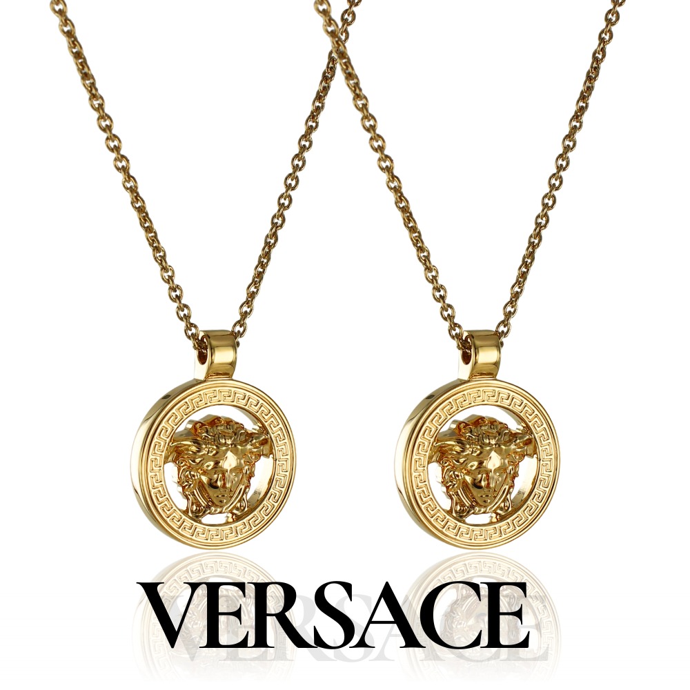 ヴェルサーチ ペアネックレス メドゥーサ ヴェルサーチェ イエローゴールド 誕生日 結婚記念日 プレゼント カップル お揃い ペア 夫婦 両親 贈り物 ペアギフト ネックレス ペアルック ペア ペンダ