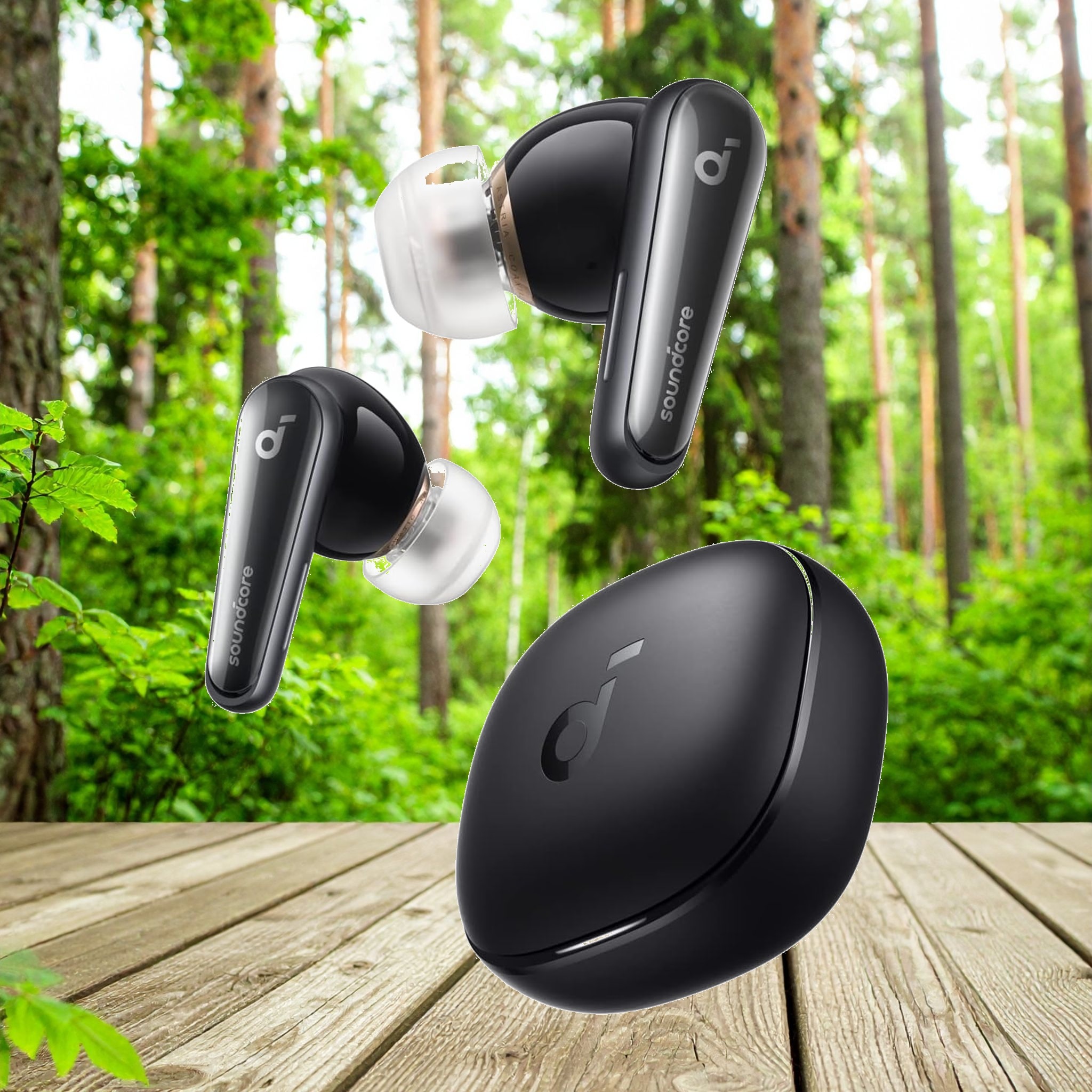 Anker Soundcore Liberty 4Bluetooth 5.3完全ワイヤレスイヤホンウルトラノイズキャンセリング 2.0 3Dオーディオ ワイヤレス充電マルチポイント接続外音取り込み 最