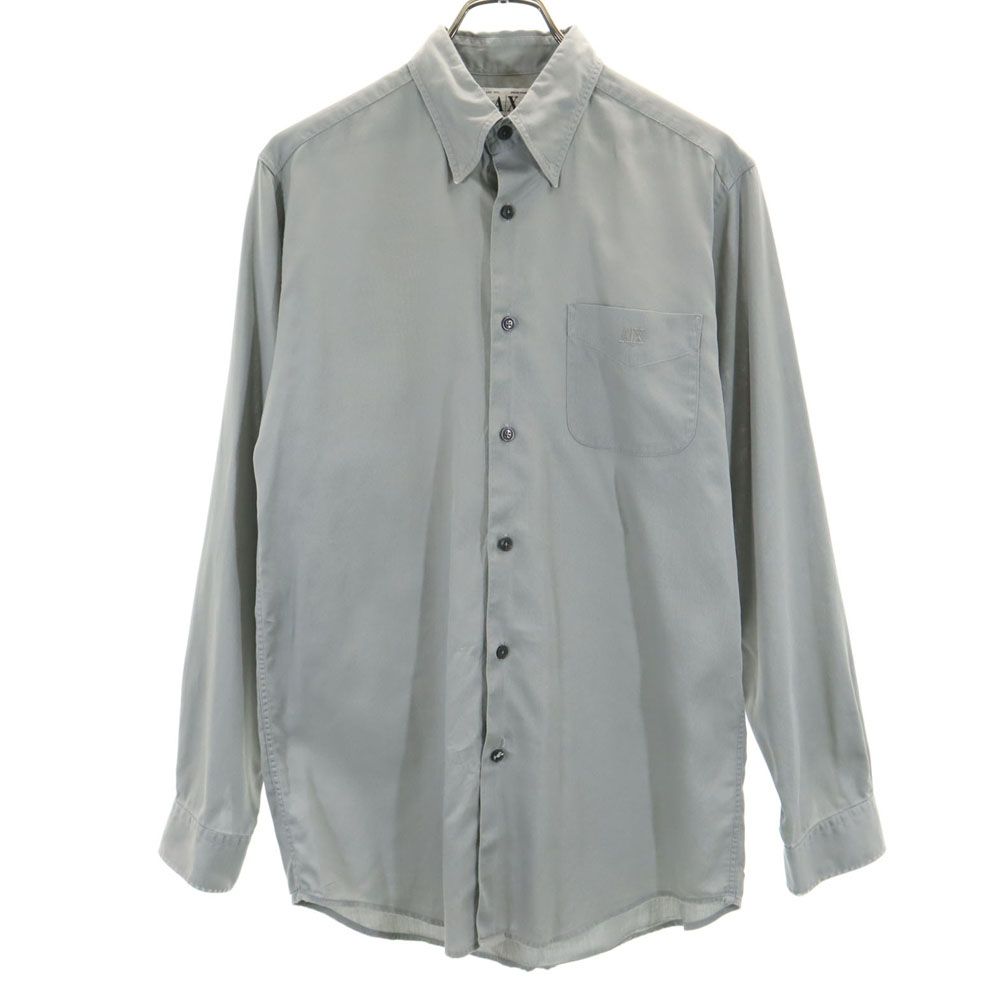 90s オールド 長袖 シャツ S グレー系 メンズ