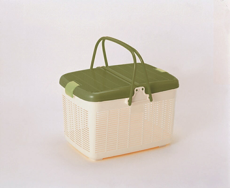 サンコープラスチック リオバスケットNO5(緑色) 1ケース12個入り