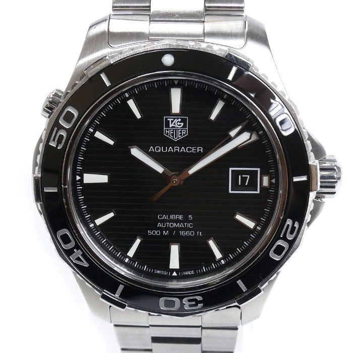 TAG HEUER タグホイヤー アクアレーサー キャリバー5 腕時計 自動巻き WAK2110.BA0830 メンズ 中古