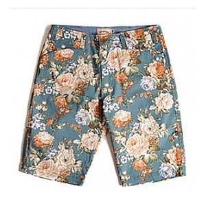 正規品 CRITIC Floral pattern shorts (blue) 花柄ショートパンアメカジショートパン花柄パンストリートファッション系 レディース メンズ ヒップホ