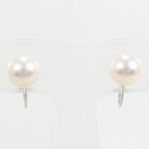 PT900 プラチナ イヤリング パール(真珠) 総重量約2.3g ジュエリー 中古