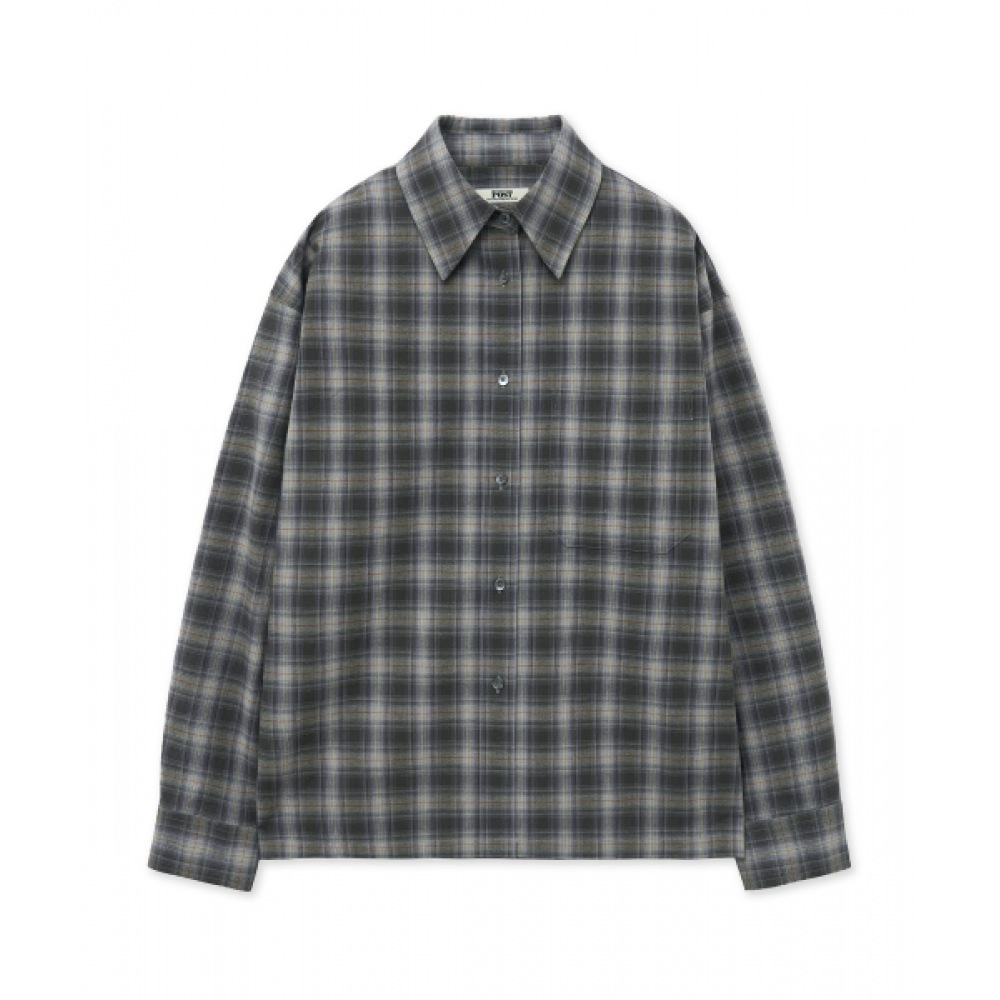 THE SATURDAY EVENING POST グレー チェックシャツ Vintage Check Shirts