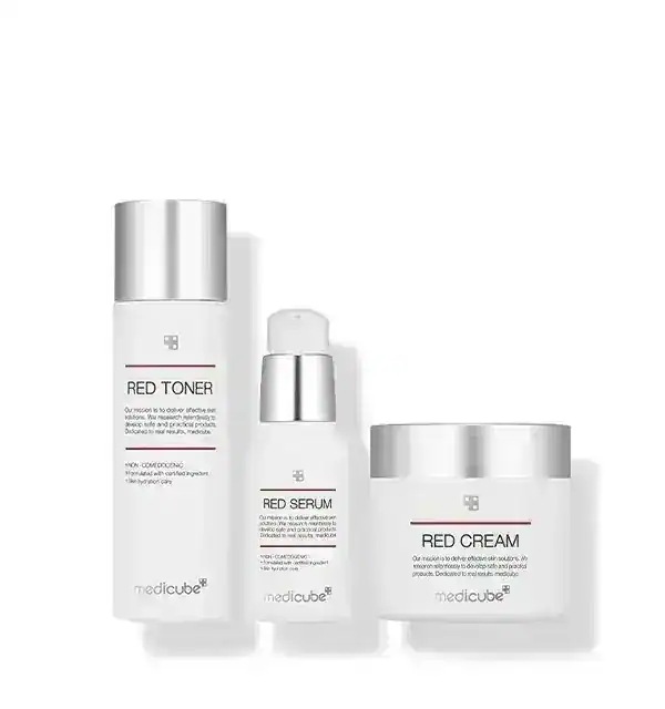 レッドライン 2.0 3種 SET(セラム 30ml+トナー 100ml+クリーム 50ml) #ニキビ肌に適した3種