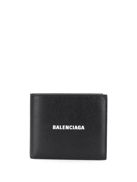 BALENCIAGA Men Wallet 594549 1IZI3 1090 BLACK WHITE