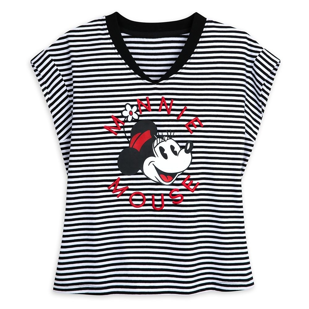 女性用ディズニーミニーマウスファッション T シャツ