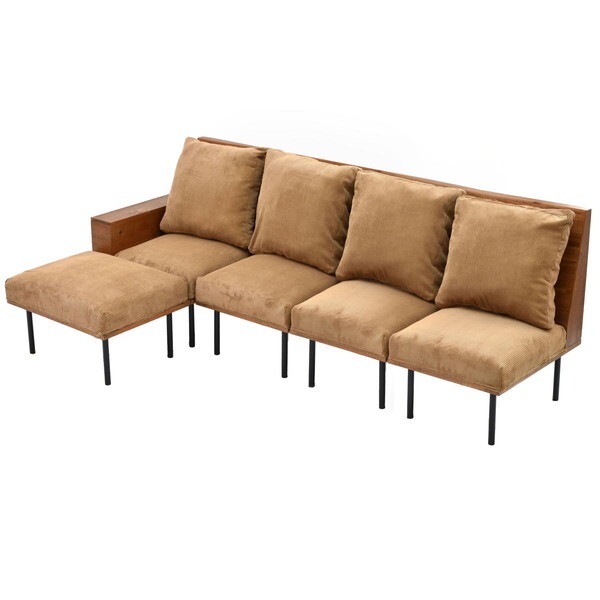 B.Bファニシング IFSE0324COBRN コーデュロイブラウン infinite 四人掛けカウチソファー(300×3+301+302+303×4+305+307×4+308) メーカー直送