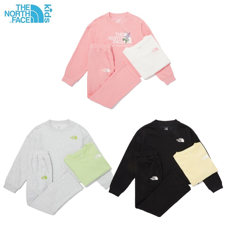 GS BLOOM 3PCS SWEAT SET NM5MQ02 3点 トレーナー スウェット スエット 上下 セットアップ 半袖 Tシャツ 長袖 パンツ ジャージ トレーニングパンツ 女の子 ガールズ