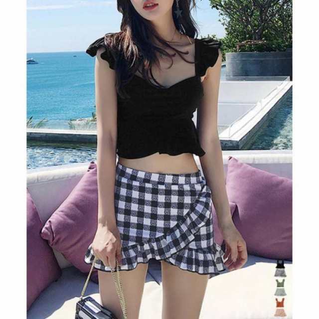 フリル水着2点セット盛れる水着レディース132