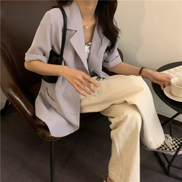 【送料無料】レディース 2カラー ジャケット テーラードジャケット 半袖 大人可愛い 4,674円