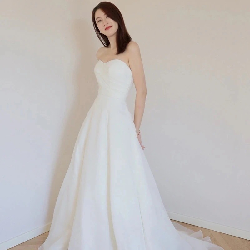 人气新作 シンプル サテンフレンチ花嫁 イブニング ドレス ワンピース パーティードレス パーティー キャバドレス 司会者 誕生日 成人式 披露宴 二次会