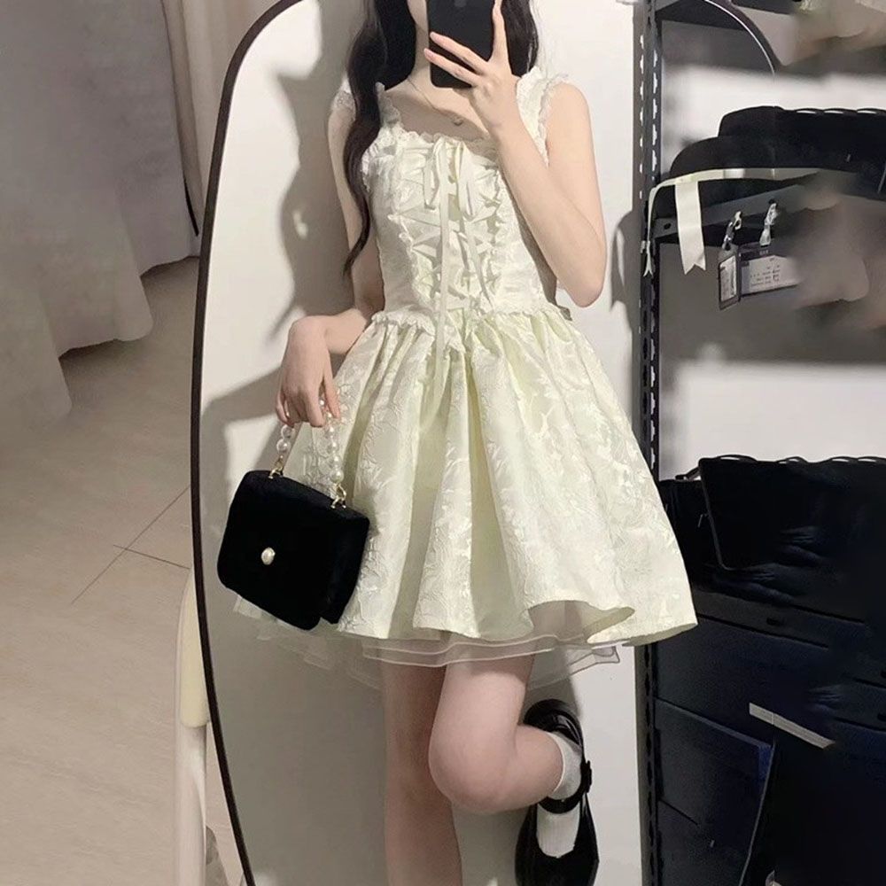 【1つ買うと10つ無料】甘くてスパイシーなブリーズリボンキャミソール