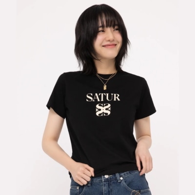 [パク·ギュヨン着用] クラシック ロゴ 半袖 Tシャツ クラシック ブラック/半そで/半袖Tシャツ/夏Tシャツ/夏半袖Tシャツ