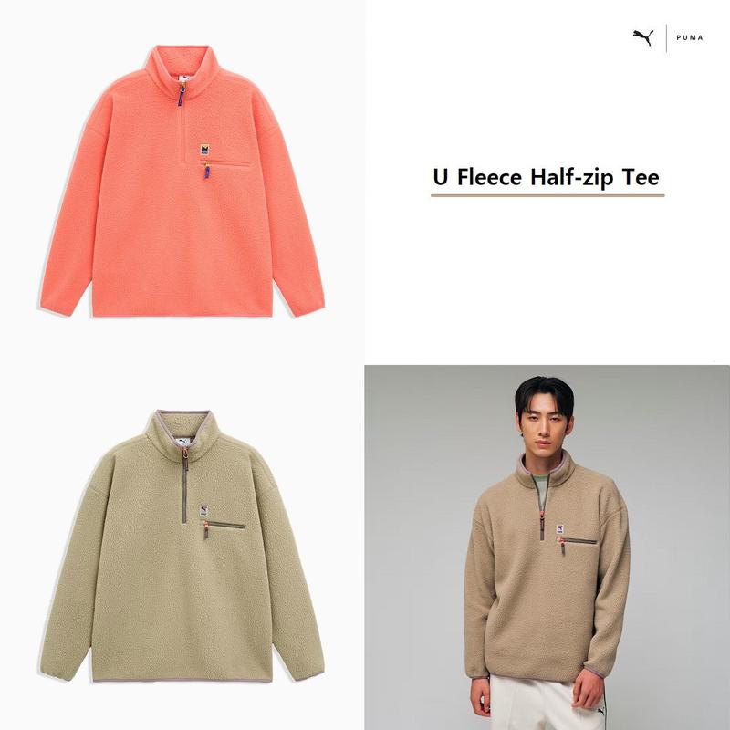 フリースハーフジップティー529491 - 01 02 U Fleece Half-zip Tee