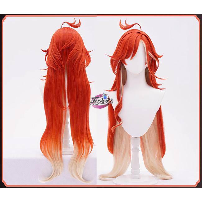 【評判の良い商品】 レディース ウィッグ イベント用品 コスプレ パーティー ハロウィン　原神　コスプレ　マーヴィカ　ウィッグ