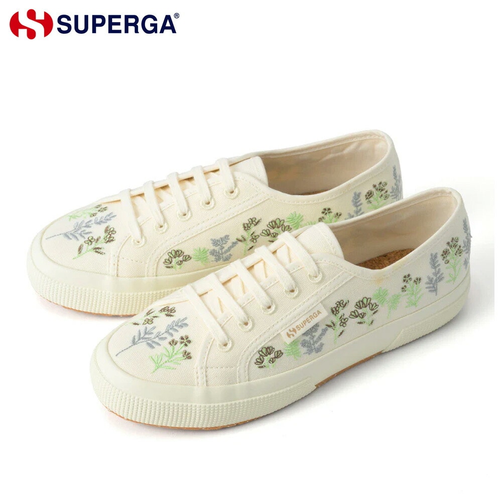 SUPERGA スニーカー レディース オーガニックフラワー エンブロイダリー 3A6133DW A1I スペルガ 2750 ORGANIC FLOWERS EMBROIDERY 刺繍 ボタニカル柄 12,012円
