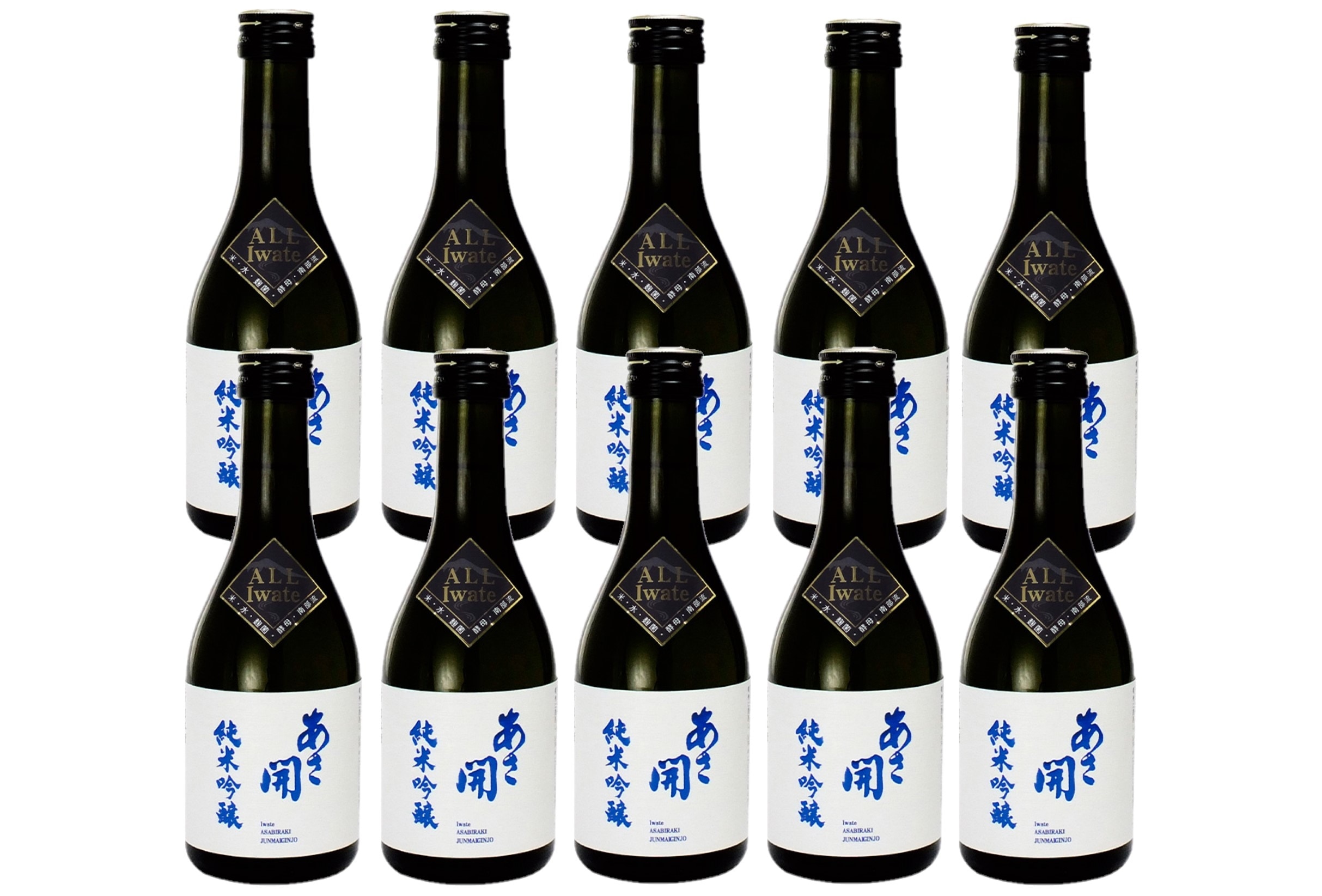【送料無料】 日本酒 あさ開 純米吟醸 白ラベル 300ml×1ケース/10本