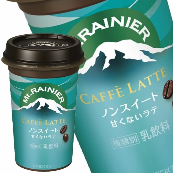 森永乳業 マウントレーニア カフェラッテ ノンスイート 240mlカップ×30本[10本×3箱]【4営業日以内に出荷】 コーヒー飲料 カフェラテ[冷蔵]