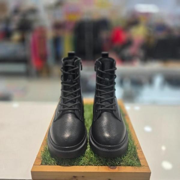 セーブゾーン04 女性コンフォートカジュアルラウンドトゥヒールアップブーツワーカー5cm ブラック FDOSPKKJRW (S42202269)