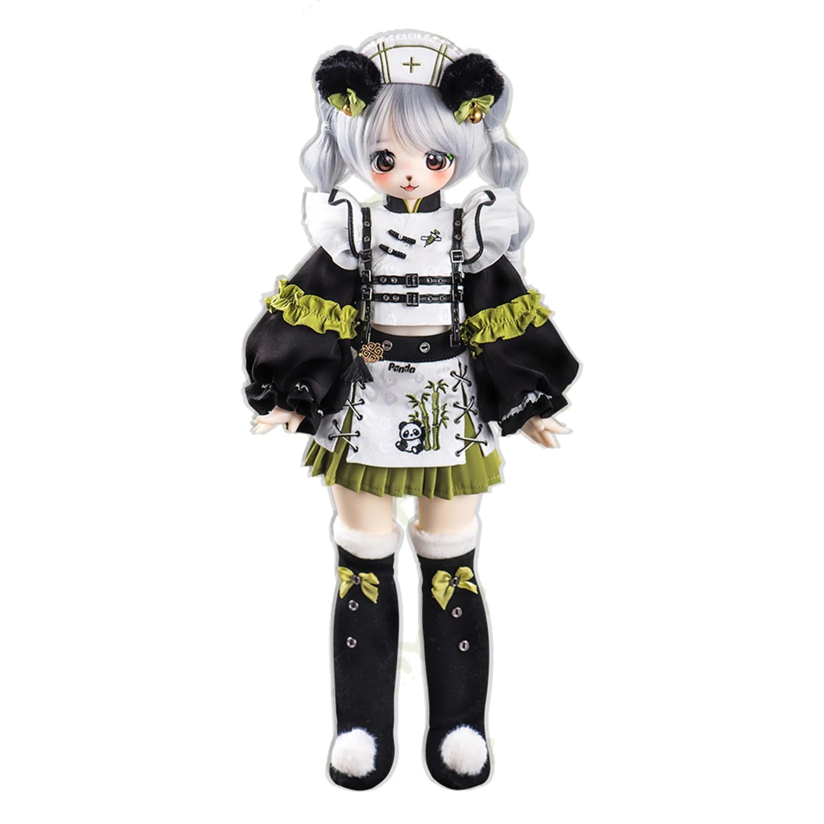 TinyFox 1/4 スケール 球体関節人形 女 パンダ 中華風 BJDドール 可動 フィギュア 身長37CM 仮装 プリンセス風 可愛い PVC＆ABS製