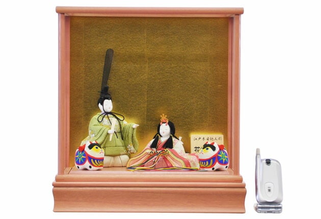 雛人形 ひな人形 お雛様 おひなさま かわいい 手作り 2025年 新作 秀光 限定品 送料無料 コンパクト ミニ 初節句 ひな祭り 木目込 一秀 二人 2人 ケース 男雛 女雛 狛犬 こま犬 買得