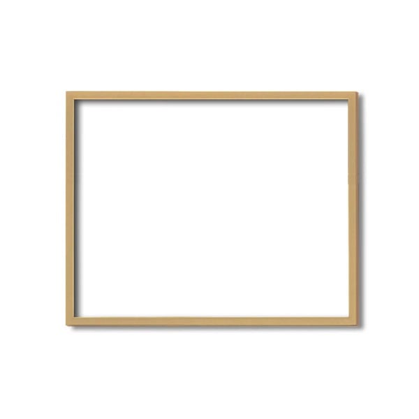 木製額色あせを防ぐUVカットアクリル デッサン額 三三サイズ（606455mm）木地 壁掛けひも付き 化粧箱入り画材