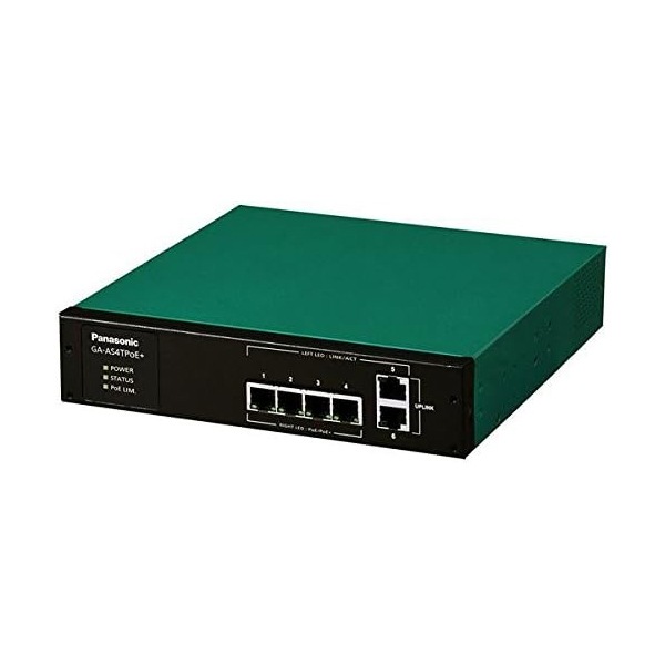 PN25048 6ポート PoE給電スイッチングハブ GA-AS4TPoE+